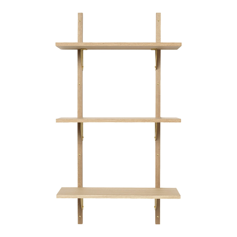 Polica Sector Tripple, Narrow, Natural Oak