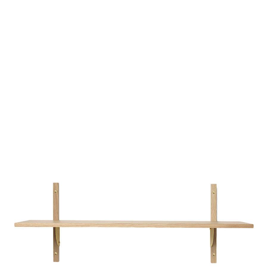 Polica Sector Single, Wide, Natural Oak