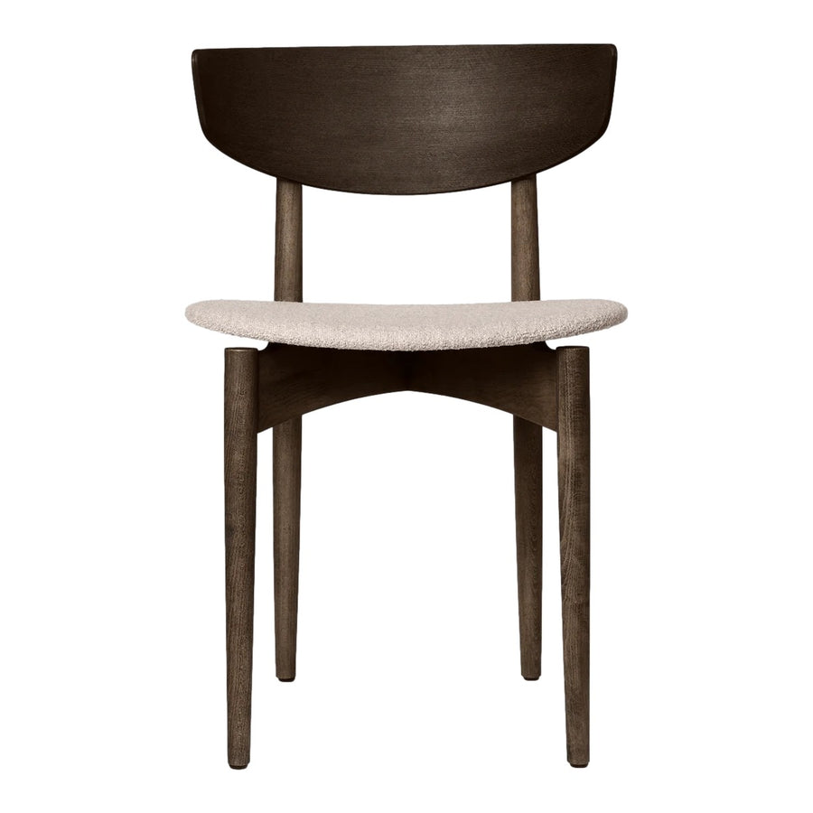 Jedálenská stolička Herman Wood, Soft Bouclé, Dark Stained Beech / Natural