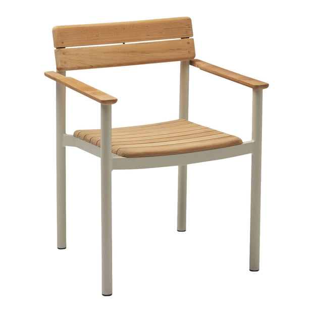 Fritz Hansen Zahradní židle s područkami Pelagus, Teak - DESIGNSPOT
