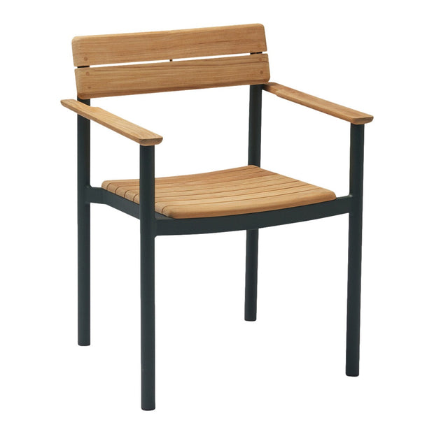 Fritz Hansen Zahradní židle s područkami Pelagus, Teak - DESIGNSPOT