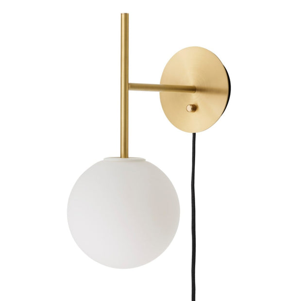 Audo Copenhagen Nástěnná lampa TR Bulb, Brushed Brass - DESIGNSPOT