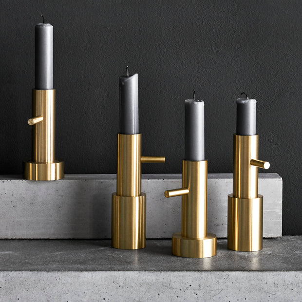 Fritz Hansen Svícen Candleholder, Small #2, Brass - DESIGNSPOT