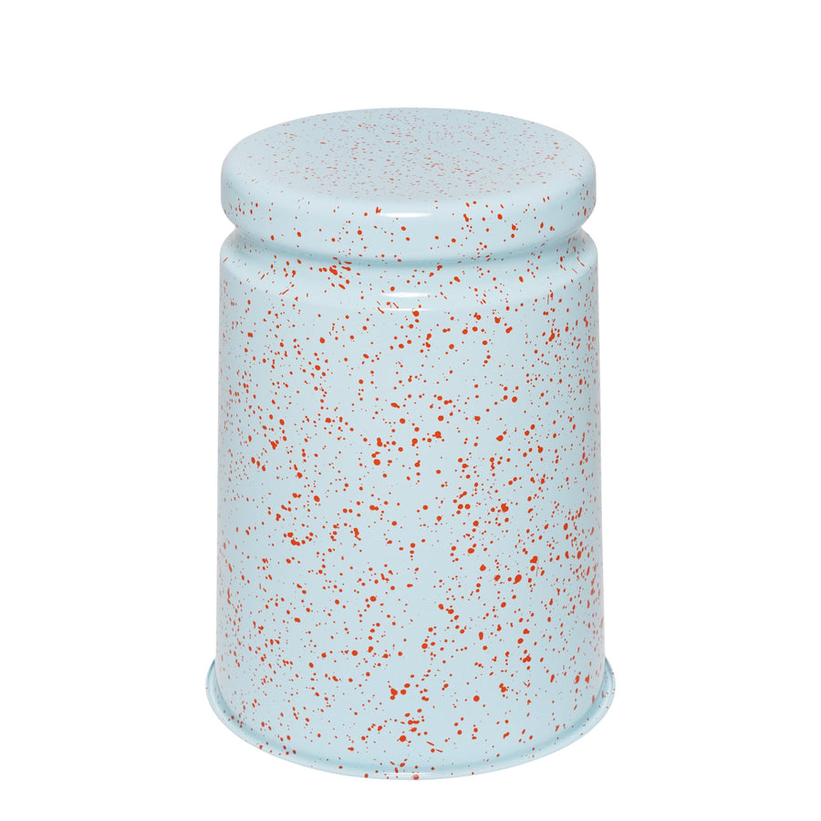 Stolička Last, Light Blue / Orange Red Splatter