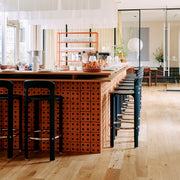 HAY Barová židle Rey Low, Golden - DESIGNSPOT