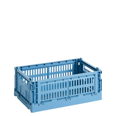 HAY Úložný box Colour Crate, Small, Sky Blue - DESIGNSPOT