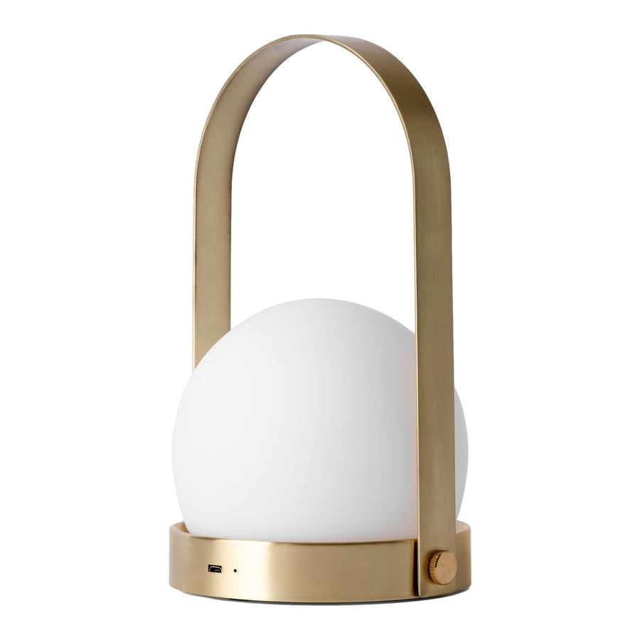 Prenosná lampa Carrie Portable, Brushed Brass