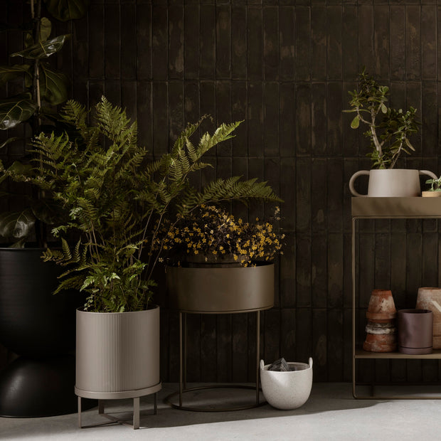 ferm LIVING Květináč Bau Pot Small, Dark Green - DESIGNSPOT