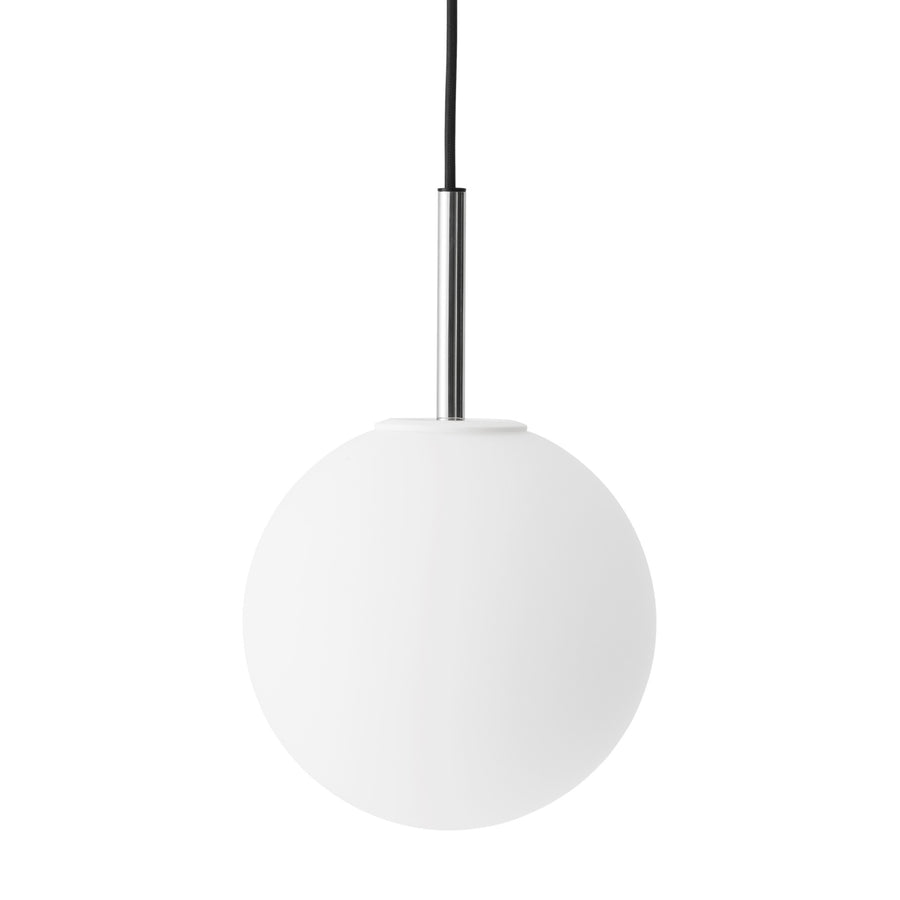 Závesná lampa TR, Polished Steel, Matt Opal