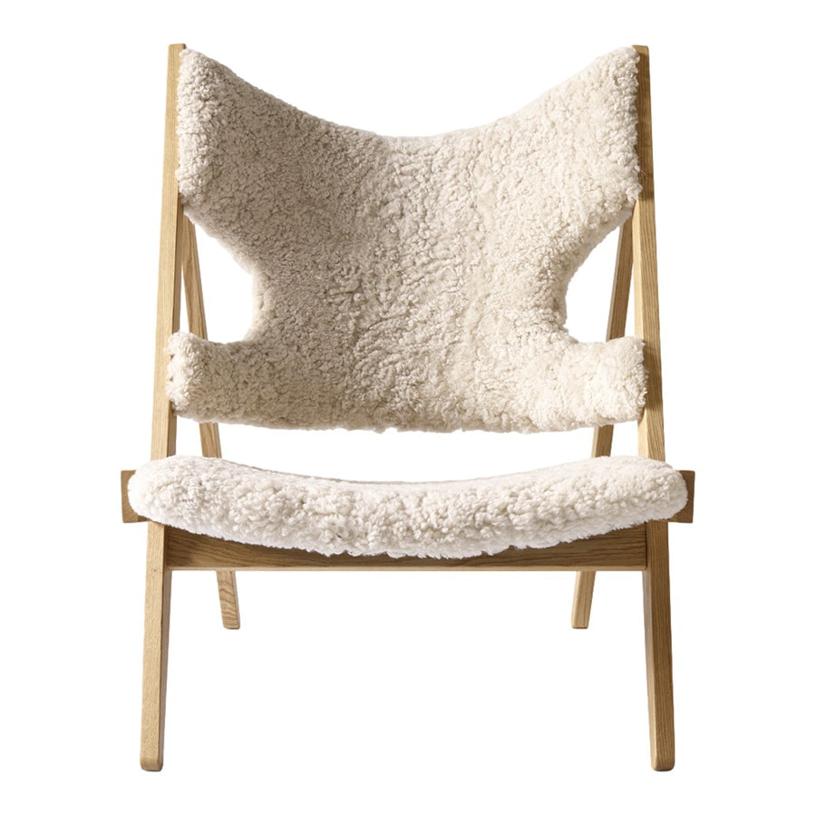 Kreslo Knitting, Sheepskin, Natural Oak / Nature