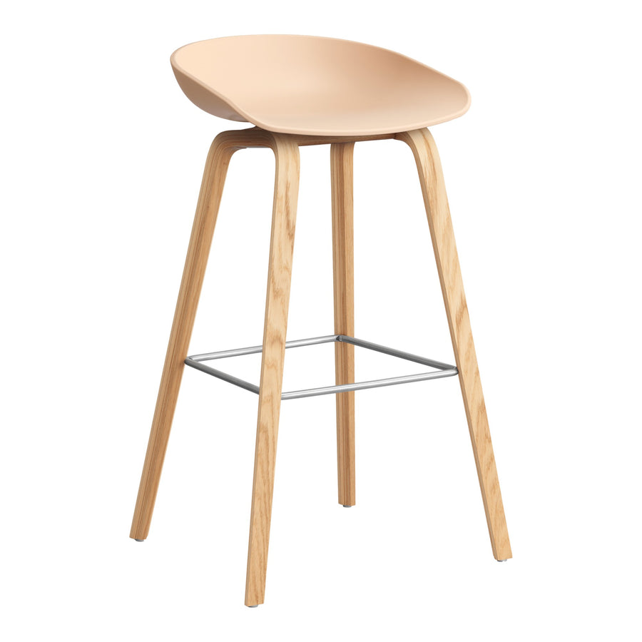 Barová stolička AAS 32, Oak / Pale peach