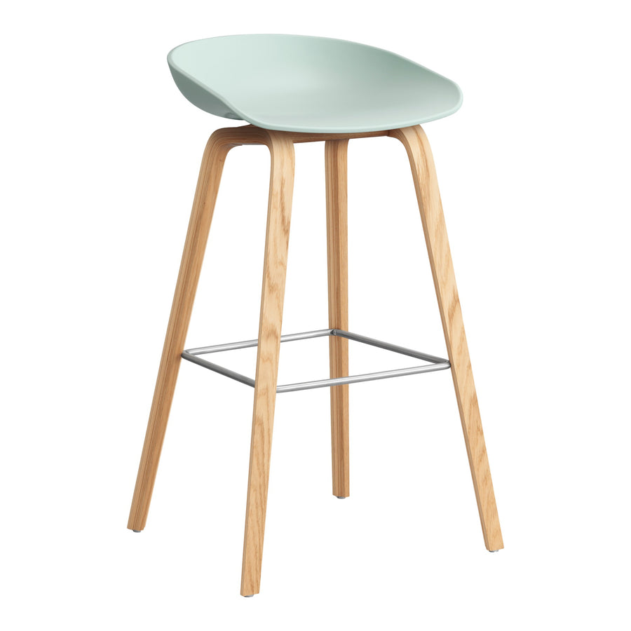 Barová stolička AAS 32, Oak / Dusty mint