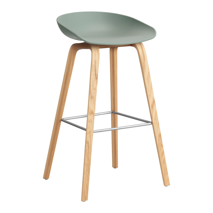 Barová stolička AAS 32, Oak / Fall green