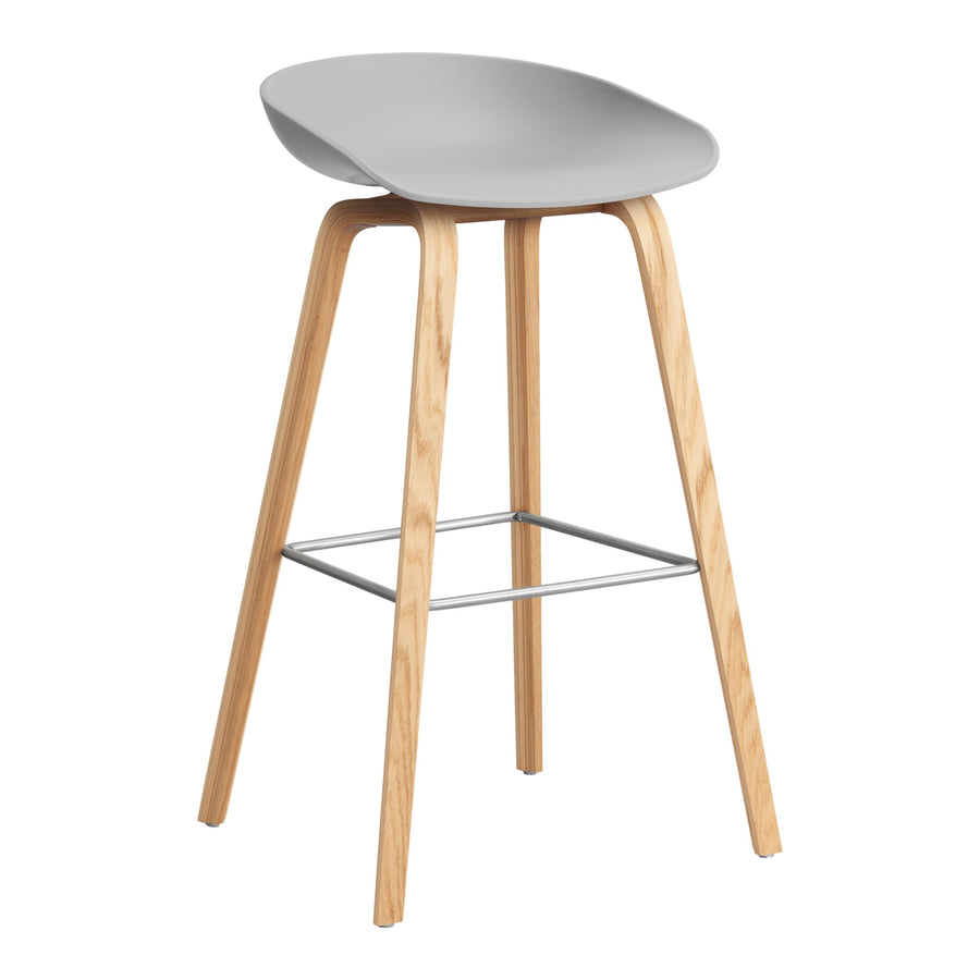 Barová stolička AAS 32, Oak / Concrete grey