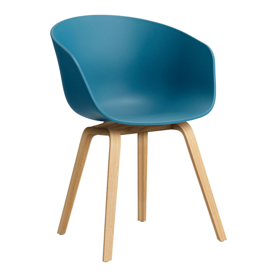 Jedálenská stolička AAC 22, Oak / Azure blue