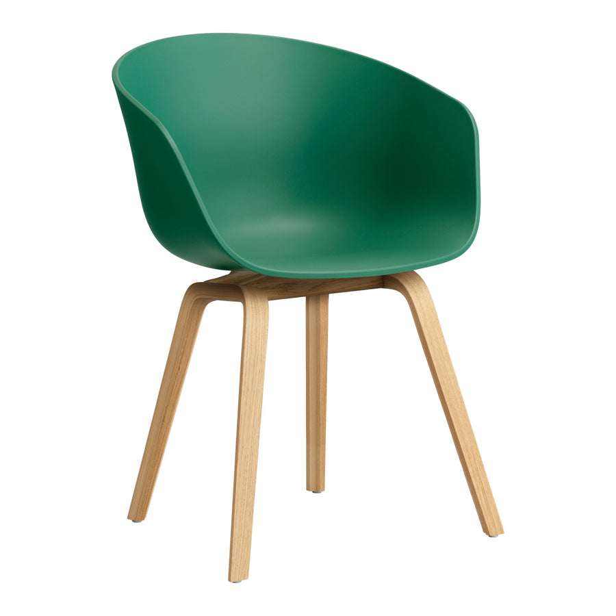 Jedálenská stolička AAC 22, Oak / Teal green