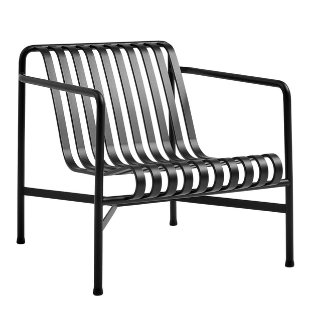 HAY Zahradní křeslo Palissade Lounge Low, Anthracite - DESIGNSPOT