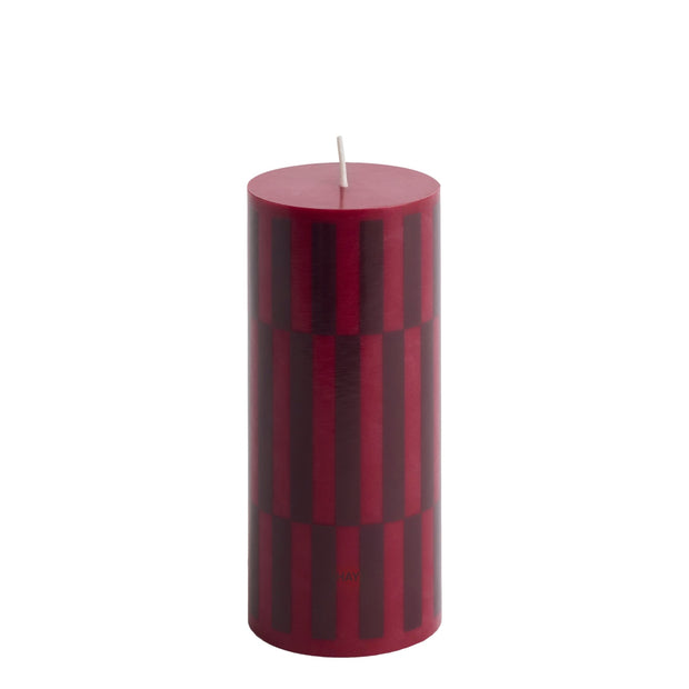 HAY Svíčka Column, Small, Wine / Bordeaux - DESIGNSPOT