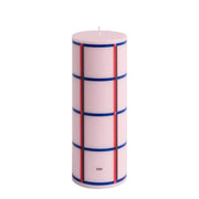 HAY Svíčka Column, Medium, Pink, Red, Bordeaux / Dark Blue - DESIGNSPOT