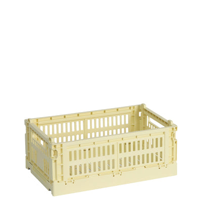 HAY Úložný box Colour Crate, Small, Light Yellow - DESIGNSPOT