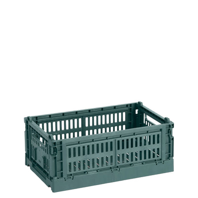 HAY Úložný box Colour Crate, Small, Dark Green - DESIGNSPOT