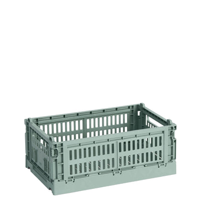 HAY Úložný box Colour Crate, Small, Sage Green - DESIGNSPOT