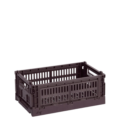 HAY Úložný box Colour Crate, Small, Bordeaux - DESIGNSPOT