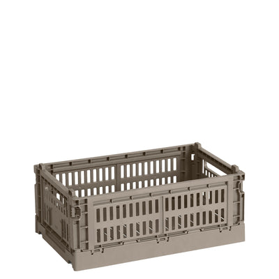 HAY Úložný box Colour Crate, Medium, Warm Grey - DESIGNSPOT