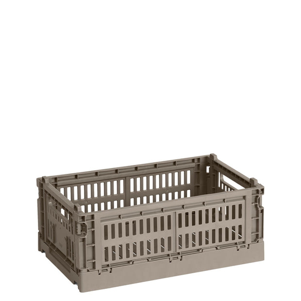 HAY Úložný box Colour Crate, Medium, Warm Grey - DESIGNSPOT