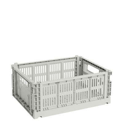 HAY Úložný box Colour Crate, Medium, Grey - DESIGNSPOT
