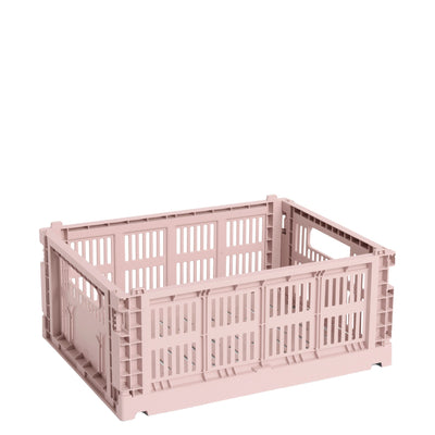 HAY Úložný box Colour Crate, Medium, Blush - DESIGNSPOT