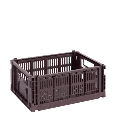 HAY Úložný box Colour Crate, Medium, Bordeaux - DESIGNSPOT