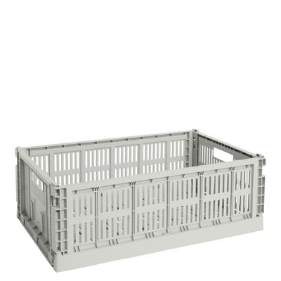 HAY Úložný box Colour Crate, Large, Grey - DESIGNSPOT