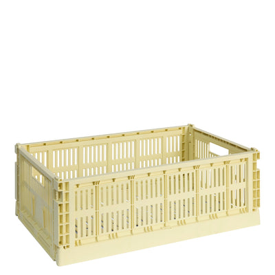 HAY Úložný box Colour Crate, Large, Light Yellow - DESIGNSPOT