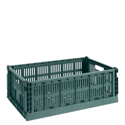 HAY Úložný box Colour Crate, Large, Dark Green - DESIGNSPOT