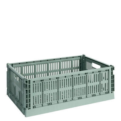 HAY Úložný box Colour Crate, Large, Sage Green - DESIGNSPOT