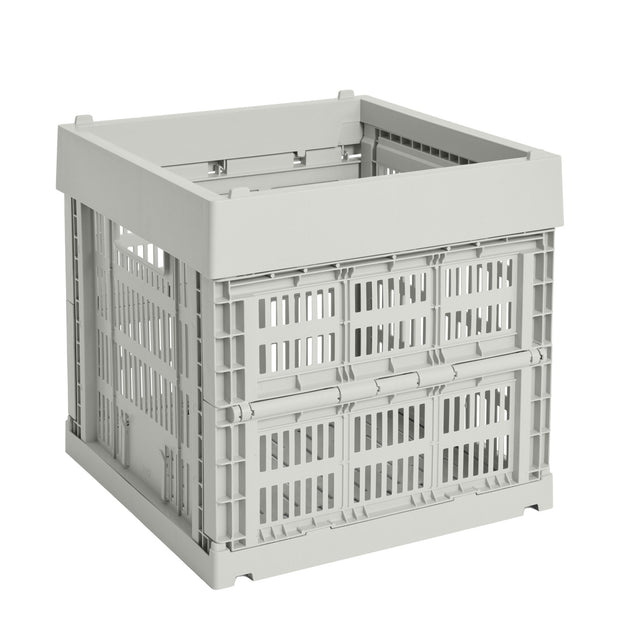 HAY Úložný box Colour Crate, Cube, Grey - DESIGNSPOT