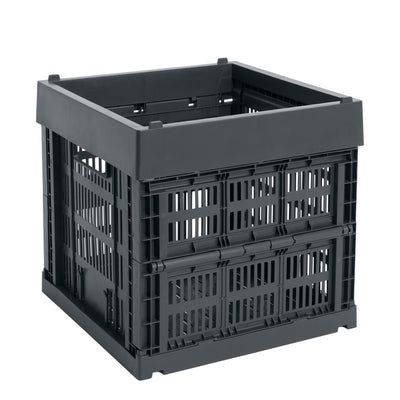 HAY Úložný box Colour Crate, Cube, Charcoal - DESIGNSPOT