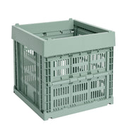 HAY Úložný box Colour Crate, Cube, Sage Green - DESIGNSPOT
