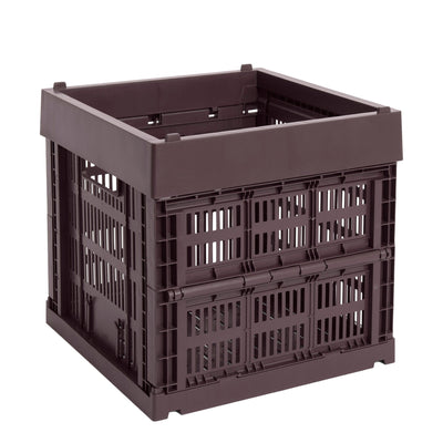 HAY Úložný box Colour Crate, Cube, Bordeaux - DESIGNSPOT