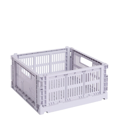 HAY Úložný box Colour Crate, Medium Square, Levander - DESIGNSPOT
