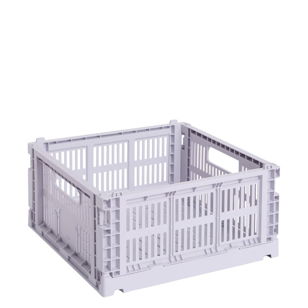 HAY Úložný box Colour Crate, Medium Square, Lavender - DESIGNSPOT