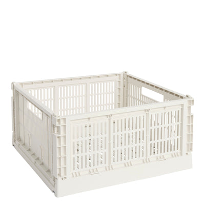 HAY Úložný box Colour Crate, Large Square, Off-White - DESIGNSPOT