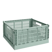 HAY Úložný box Colour Crate, Large Square, Sage Green - DESIGNSPOT