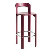 HAY Barová židle Rey High, Grape Red - DESIGNSPOT