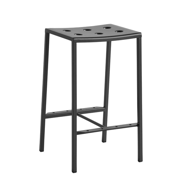 Hay Zahradní barová stolička Balcony Bar Stool Low, Anthracite - DESIGNSPOT