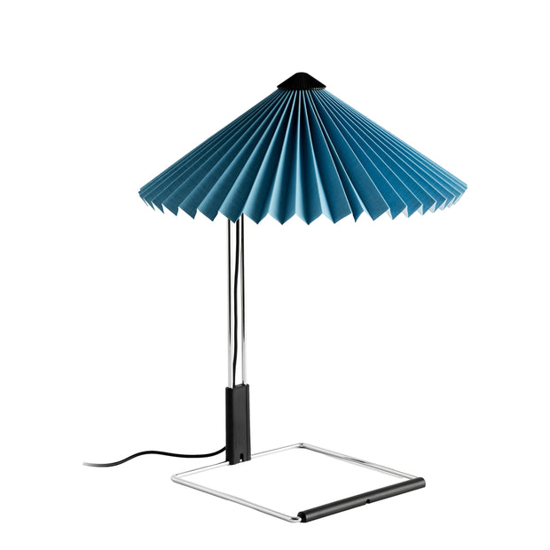 HAY Stolní lampa Matin 300, Mirror Base, Placid Blue - DESIGNSPOT