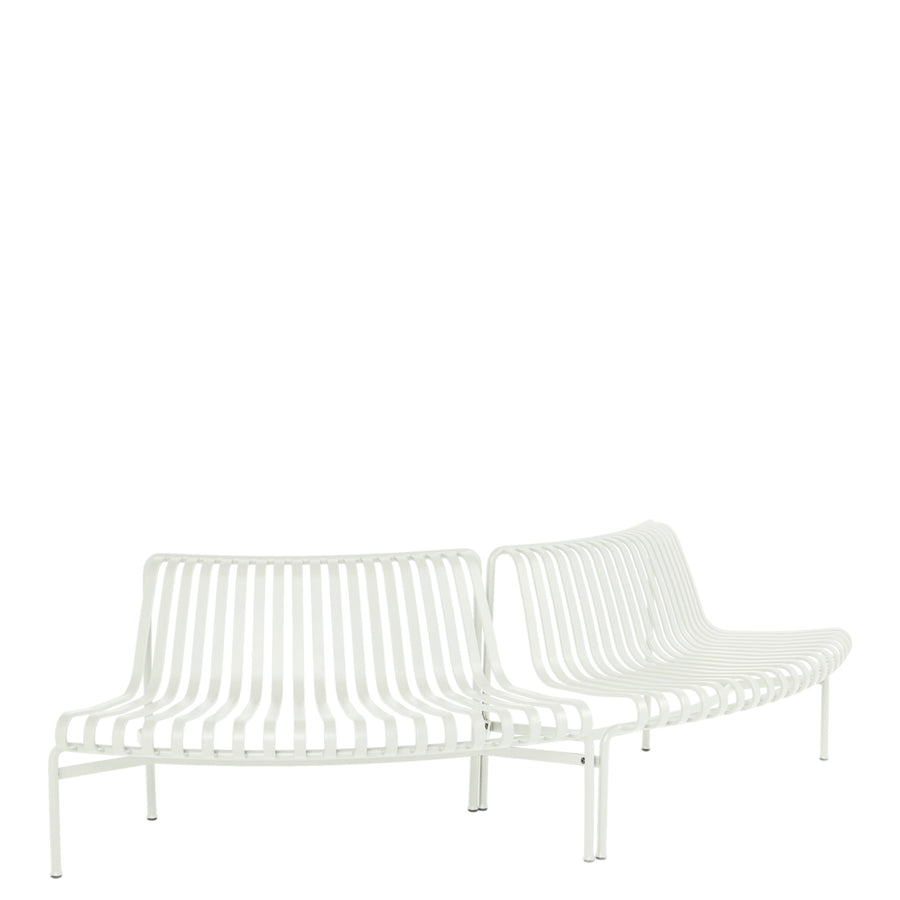 Záhradná lavica Palissade Park Dining, Out/Out, Cream White