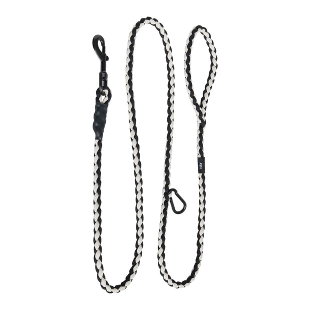 HAY Prodlužovací vodítko Braided, Black / White - DESIGNSPOT