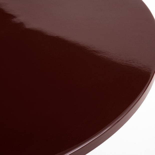 HAY Zahradní stůl Ceramic Ø90, Bordeaux - DESIGNSPOT